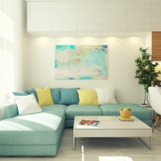 Living-room-in-a-small-space1 طراحی دکور اپارتمان کوچک
