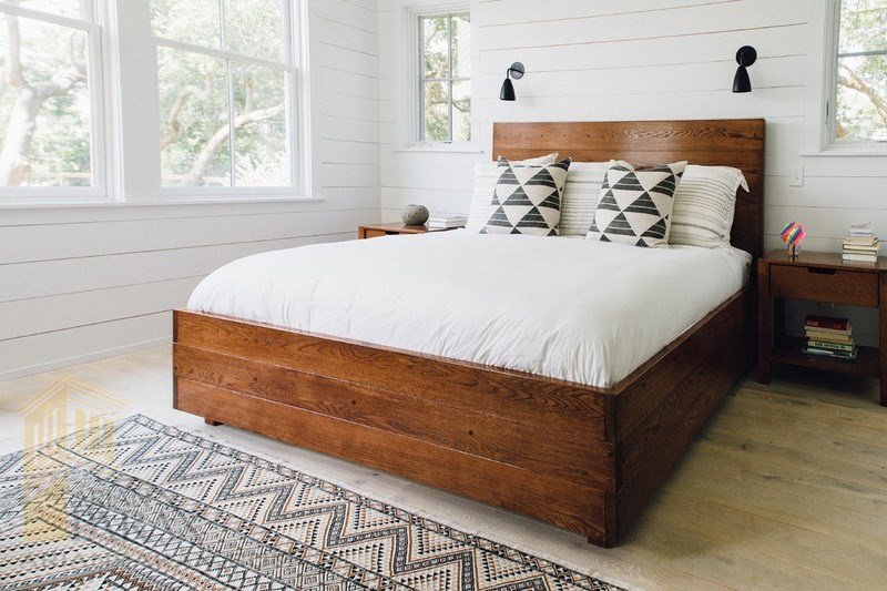 طراحی دکور اتاق خواب با چوب