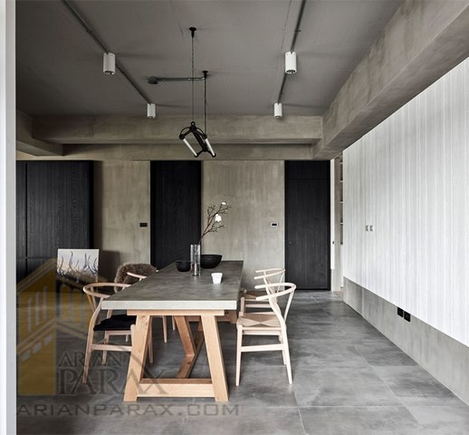 طراحی داخلی آپارتمان به سبک صنعتی