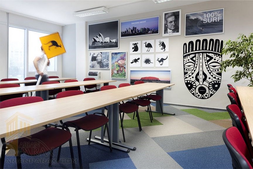 طراحی داخلی آموزشگاه