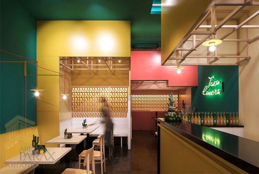 طراحی دکوراسیون داخلی رستوران مکزیکی