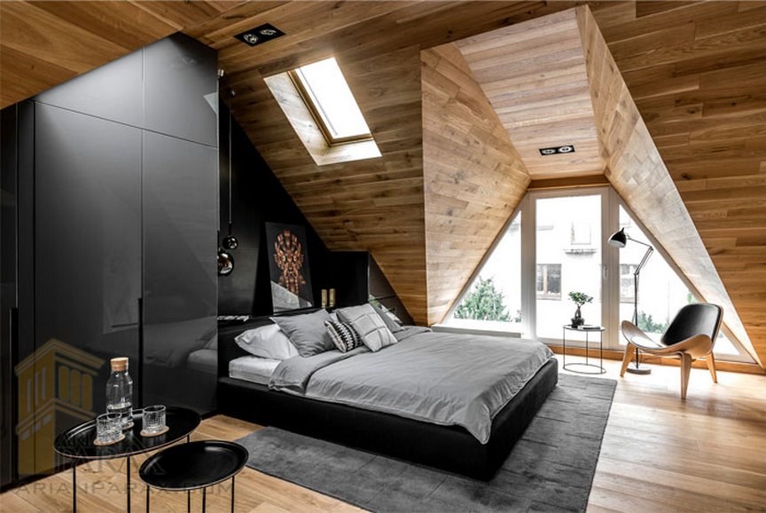 دکوراسیون اتاق خواب با چوب