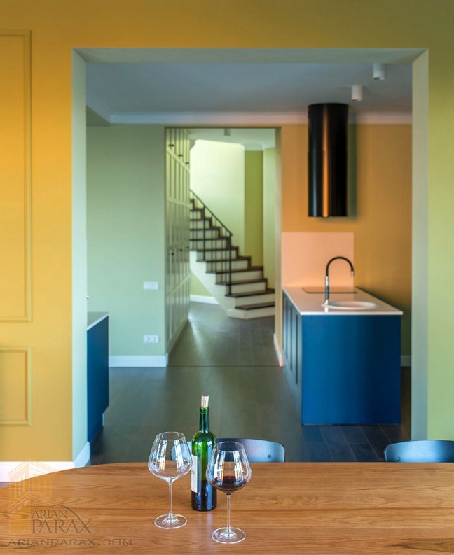 طراحی خانه با رنگ بندی کلاسیک