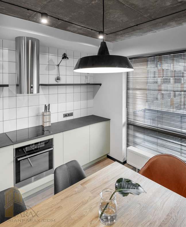 طراحی آپارتمان با دکوراسیون صنعتی