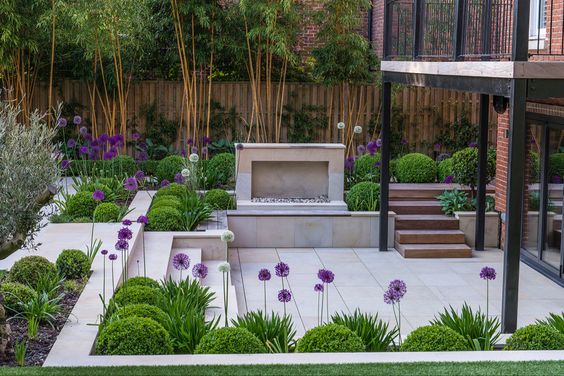 طرح باغچه ویلا