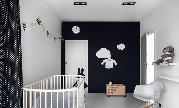 اتاق نوزاد سیاه سفید