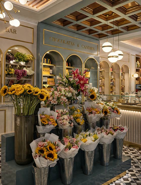 عکس گل فروشی لاکچری