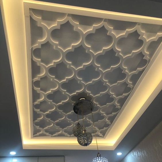 گچبری مدرن سقف پذیرایی