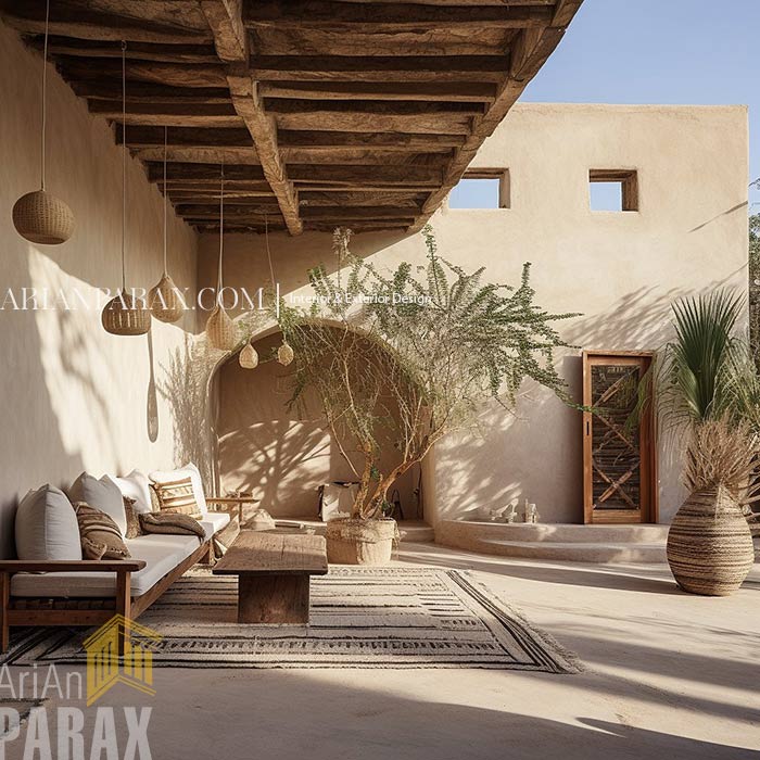 طراحی ویلای کویری