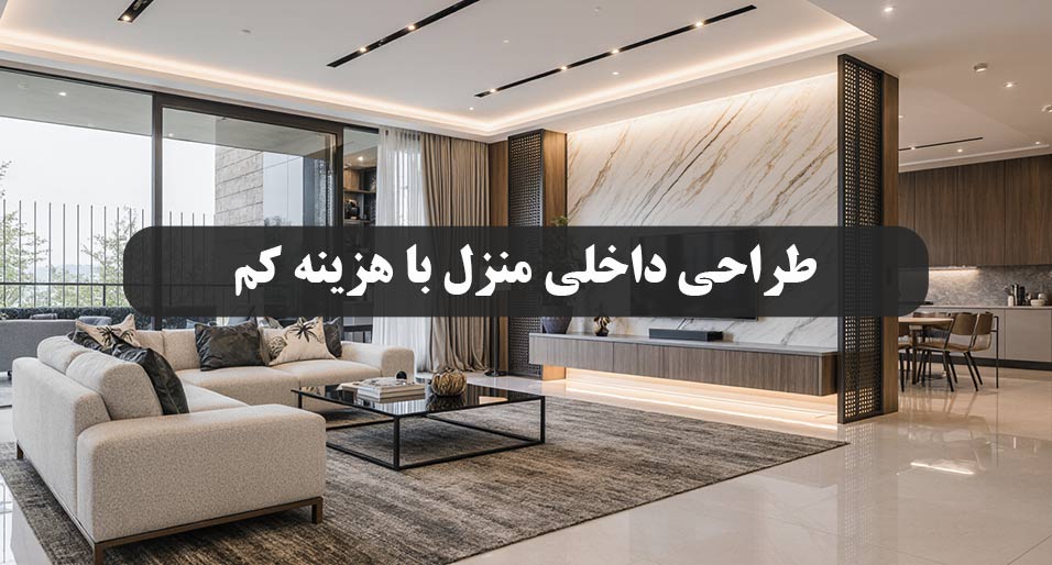 طراحی داخلی منزل با هزینه کم