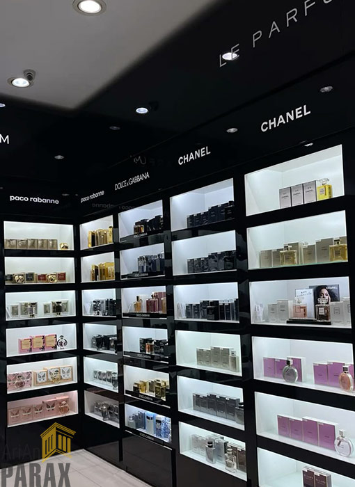نحوه رنگبندی عطر فروشی مدرن